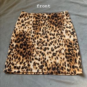 Cheetah print skirt